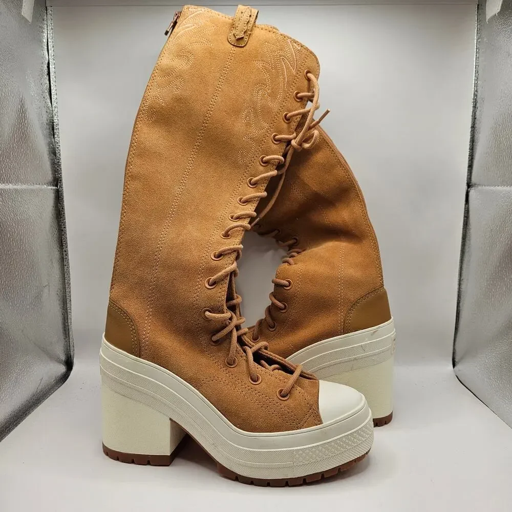 CONVERSE WOMEN'S 6.5 CHUCK 70 DE LUXE HEEL XX PLATFORM HIGH WESTERN A 15660C